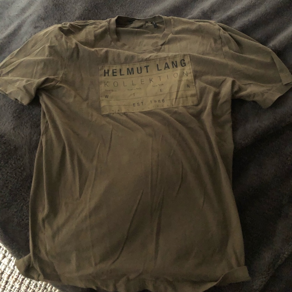 Helmut Lang military green T-shirt